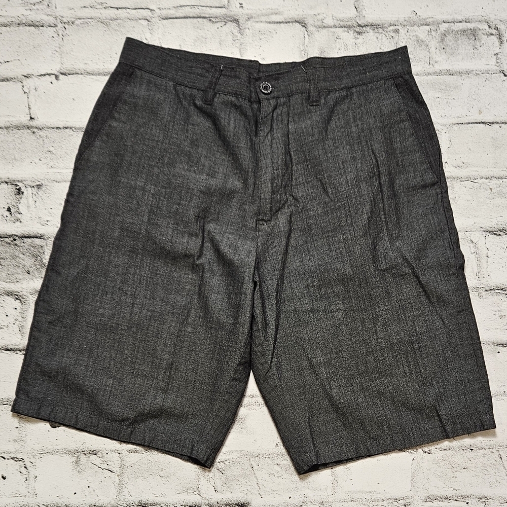Burnside Gray Flat Front Shorts Mens Size 34 Tailored Casual Summer
